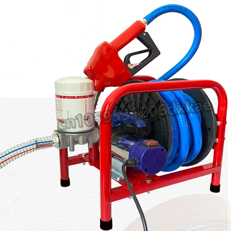 Diesel electric pump 12V/24V220V 380W electric pump self priming pump high-power diesel refueling gun metering refueling machine