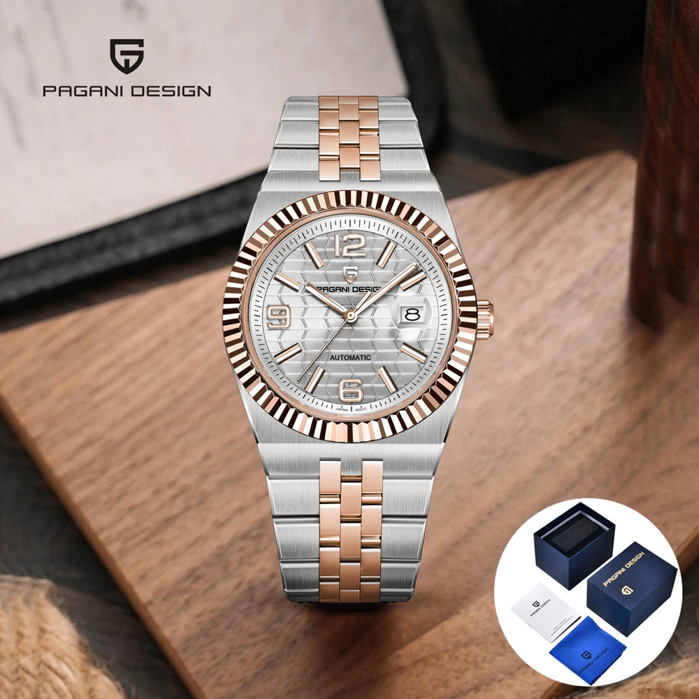 2025 New PAGANI DESIGN Men's Mechanical Watches Luxury Automatic Watch For Man AR Sapphire Waterproof Luminous Sports Clock Box