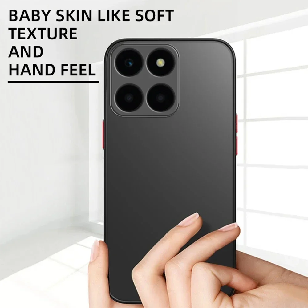 Matte durchscheinende Hartschale für Huawei Honor X8 X9B X9A X6S X6 X8b X8a X6a X6 70 90 Lite, stoßfeste Silikon-Rückseite – Detail 5