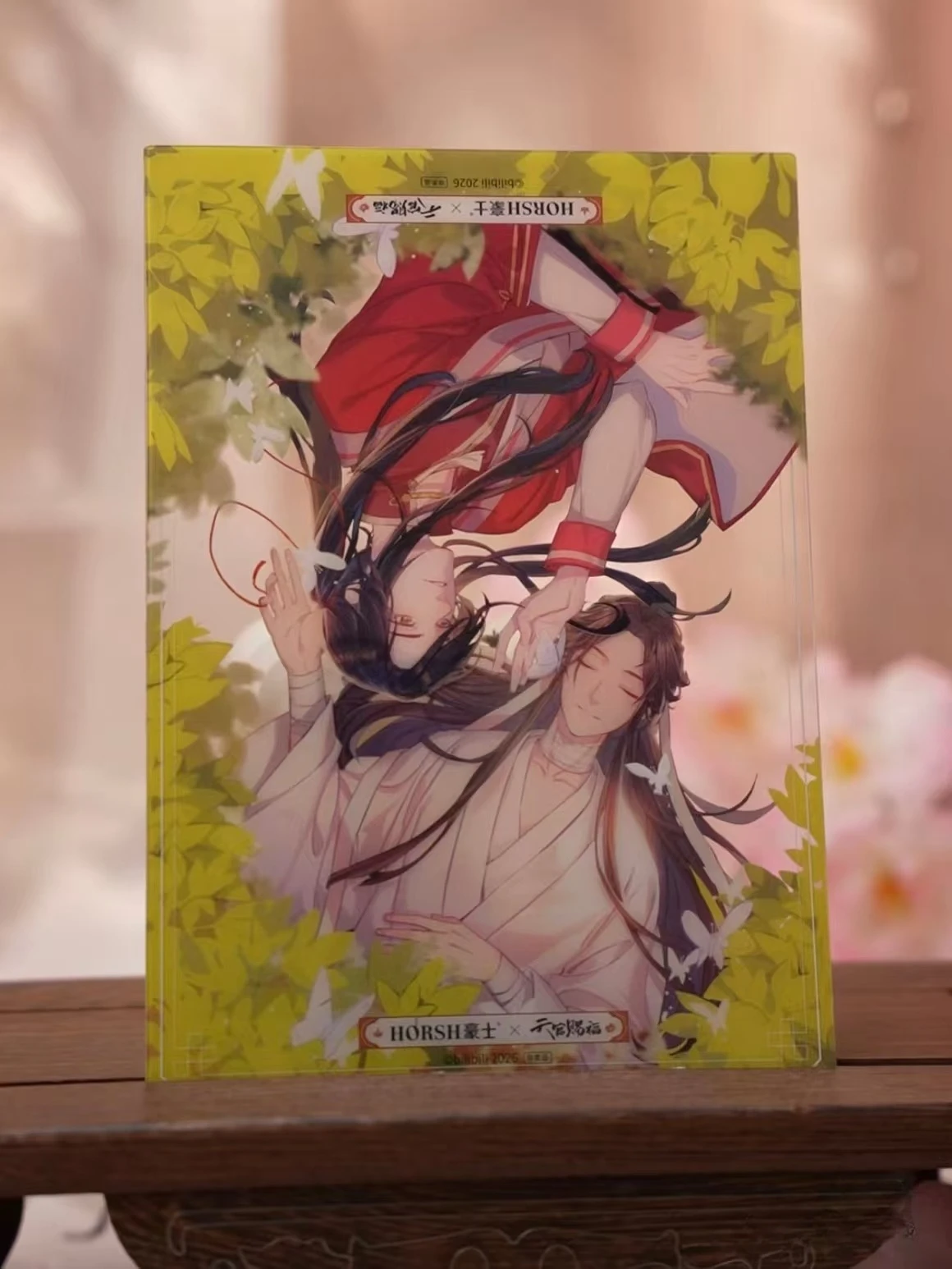 In Stock Official ‌Heaven Official's Blessing X HORSH Hua Cheng Xie Lian Acrylic Stand Badge Transparent Card Invitation Letter view 4