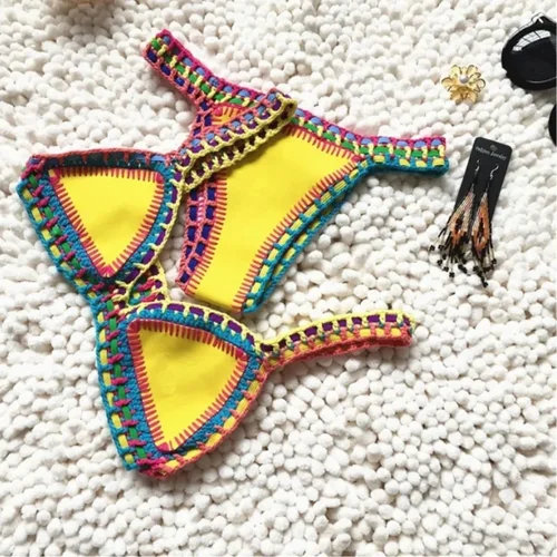 Bikinis sexys para mujer, traje de baño de neopreno para verano, ropa de playa, Bikini para Surf, traje de baño femenino, traje de baño brasileño de dos piezas