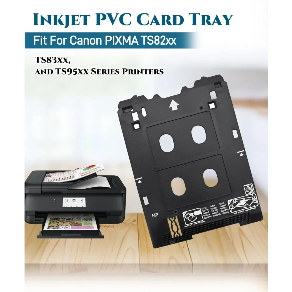 Inkjet PVC ID Card Tray Fits for Canon PIXMA TS701 TS702 TS703 TS704 TS705 TS709 TS82xx,TS83xx,TS95xx Series Printers