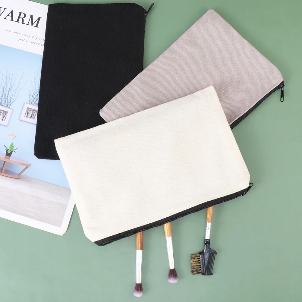 

6 Pcs Zipper Pencil Bag Handbag Stationery Storage Pouch Large Capacity Lightweight Portable Organizer For Pens