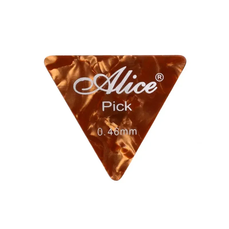 100Pcs Alice Cellouid Guitar Pick Large Triangle Guitar Picks Plectrums 0.46/0.71/0.81/0.96/1.2/1.5MM Mixed Colour Guitar Parts