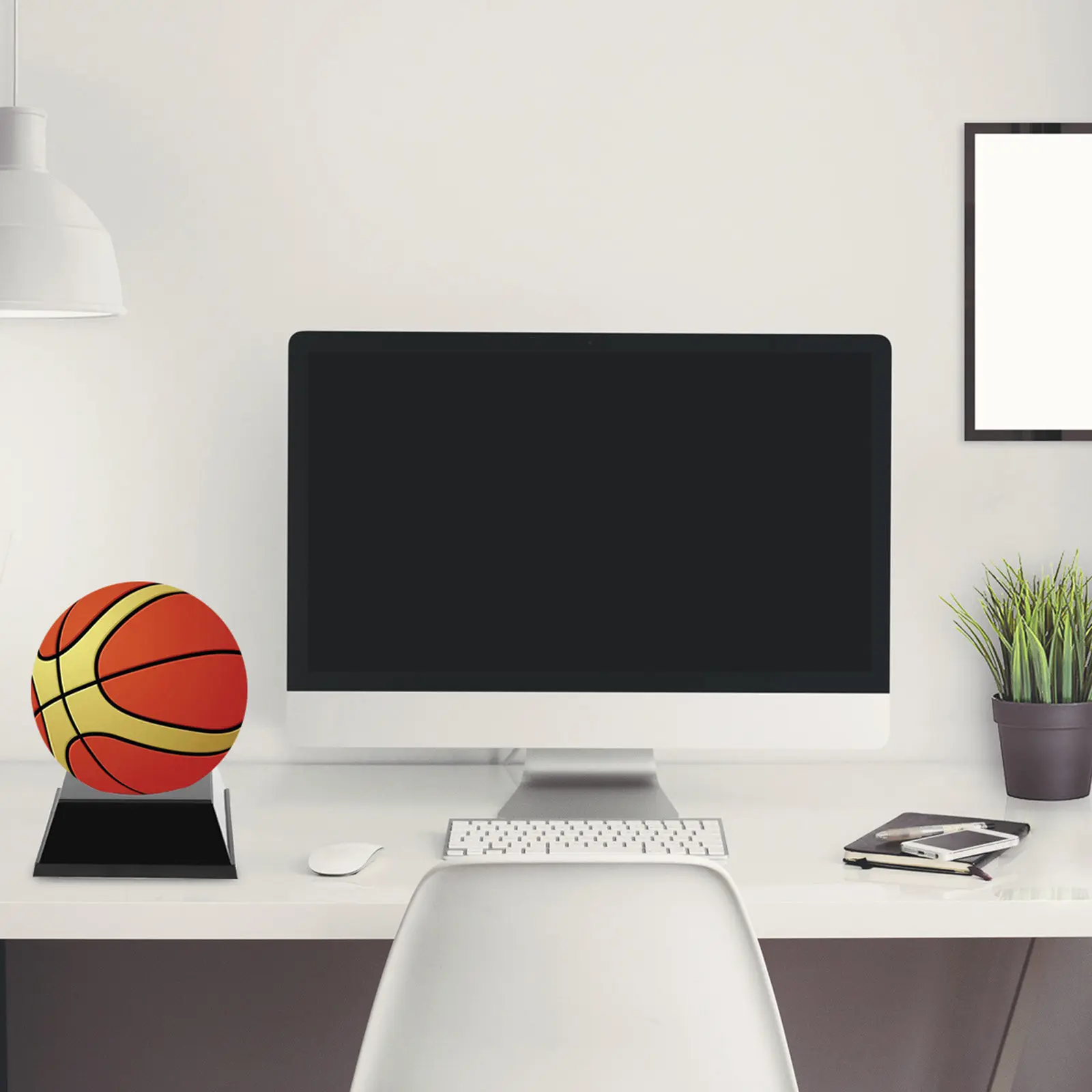 1Pcs Space Saving Ball Storage Display Rack for Basketball Soccer Football Volleyball Premium Plastic Material Home Office