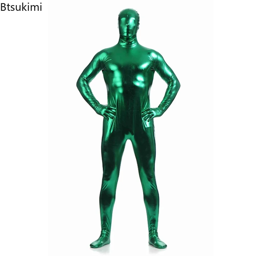 مثير ارتداءها لامعة Catsuit للجنسين أزياء Zentai دعوى الكبار والأطفال مرحلة الأداء الملابس هالوين حزب تأثيري ازياء #5