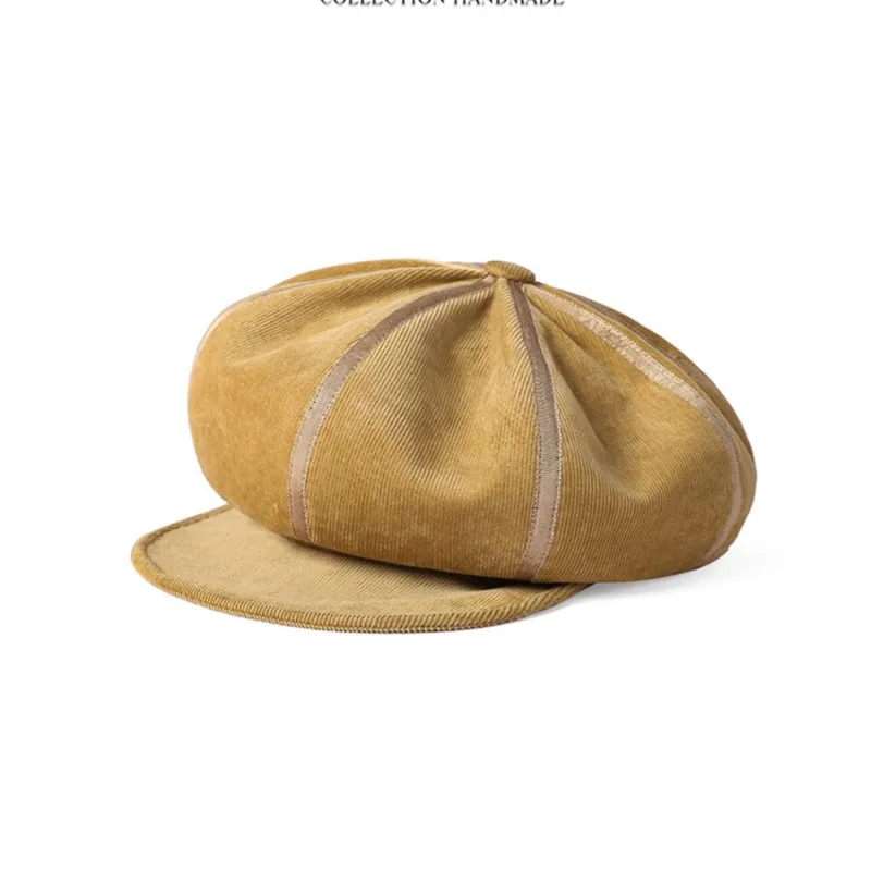 New elegant fashion breathable octagon newsboy hat girl