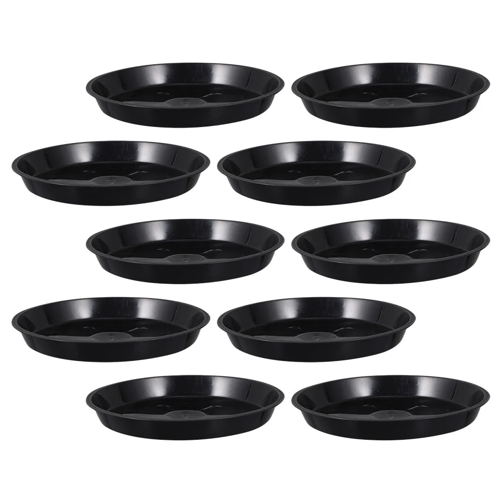 

10 Pcs Flower Pot Tray Trays Flowerpot Water Bottom Plant Pots Indoor Balcony Plastic Bases Plate Gardening