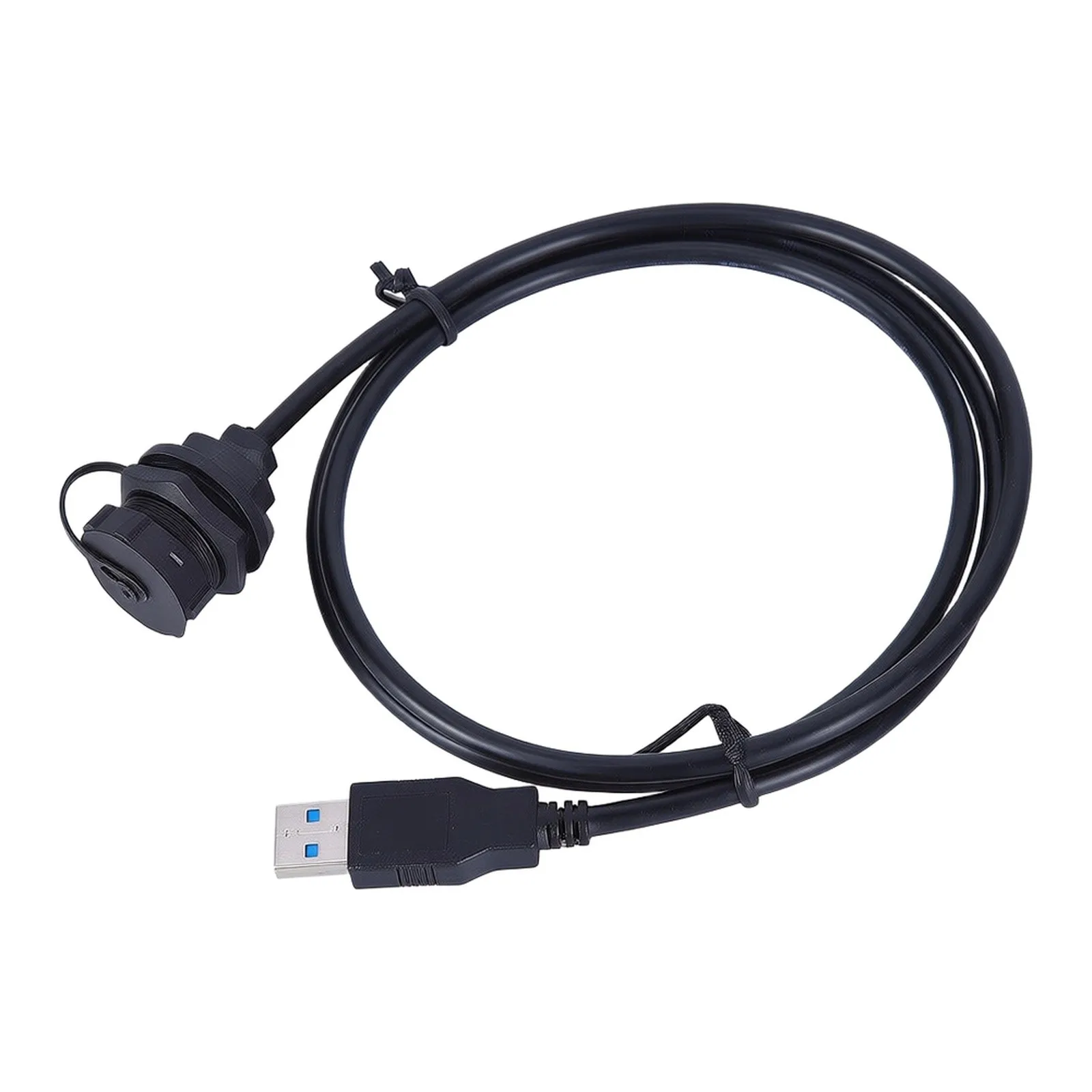 Engineered Waterproof USB Type A Panel Mount Connector Female Socket with Cable Industrial Interconnection  Engineered