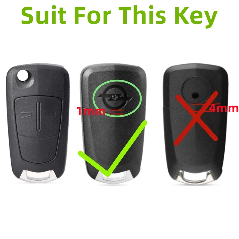 FLYBETTER TPU 2Button Flip Key Case Cover For Vauxhall Opel Astra J Corsa D Insignia Vectra C Zafira Signum L778