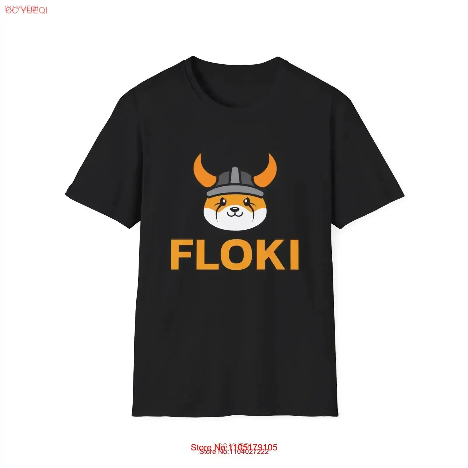 Футболка с круглым вырезом Floki Inu Memecoin, криптовалюта, криптовалюта, винтажный стильный мягкий повседневный модный мужской растягивающийся