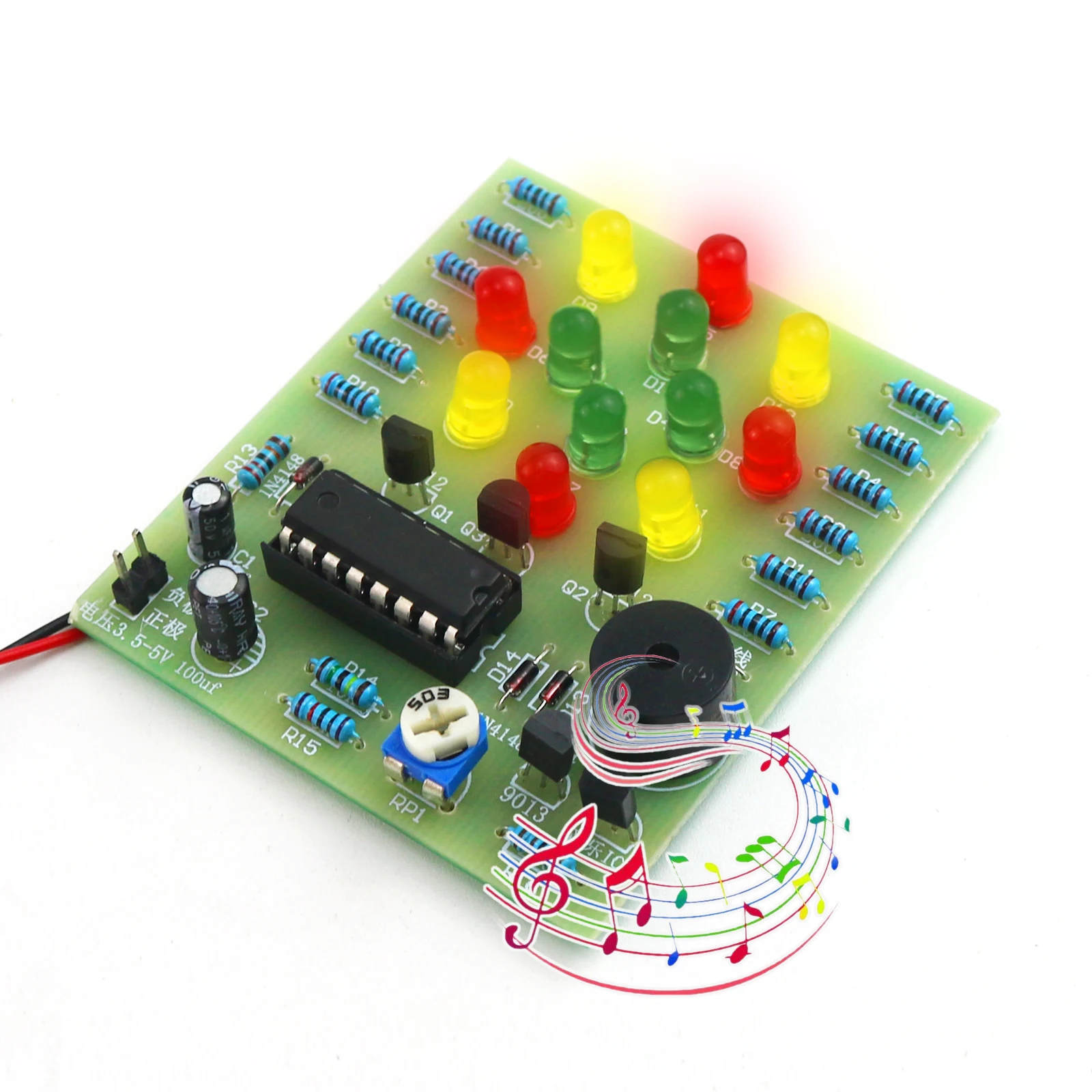 DIY Electronic Kit CD4060 Dream Lantern Music Box WeldingTtraining PCB Circuit Welding Practice Board