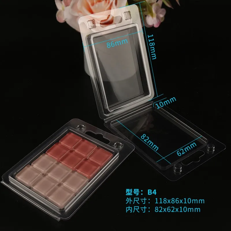 

10 Pcs Blister Packaging Clear Clamshell Protective Case Electronic Holder The Pet Cases