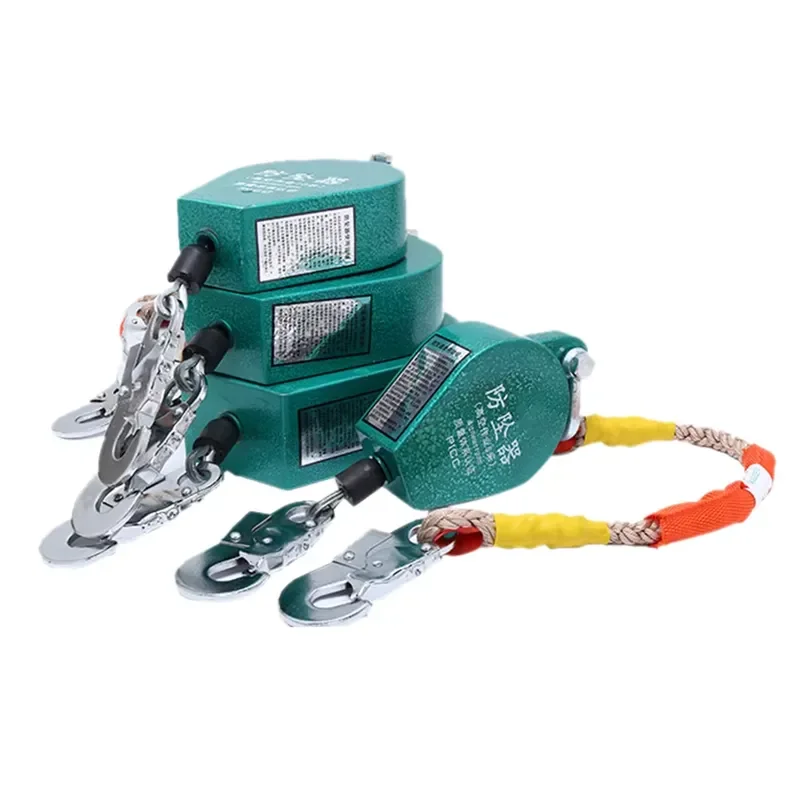 3-50M anti-drop safety capture device Self-retracting anti-drop lifeline system Nylon/steel/ACSR material for power