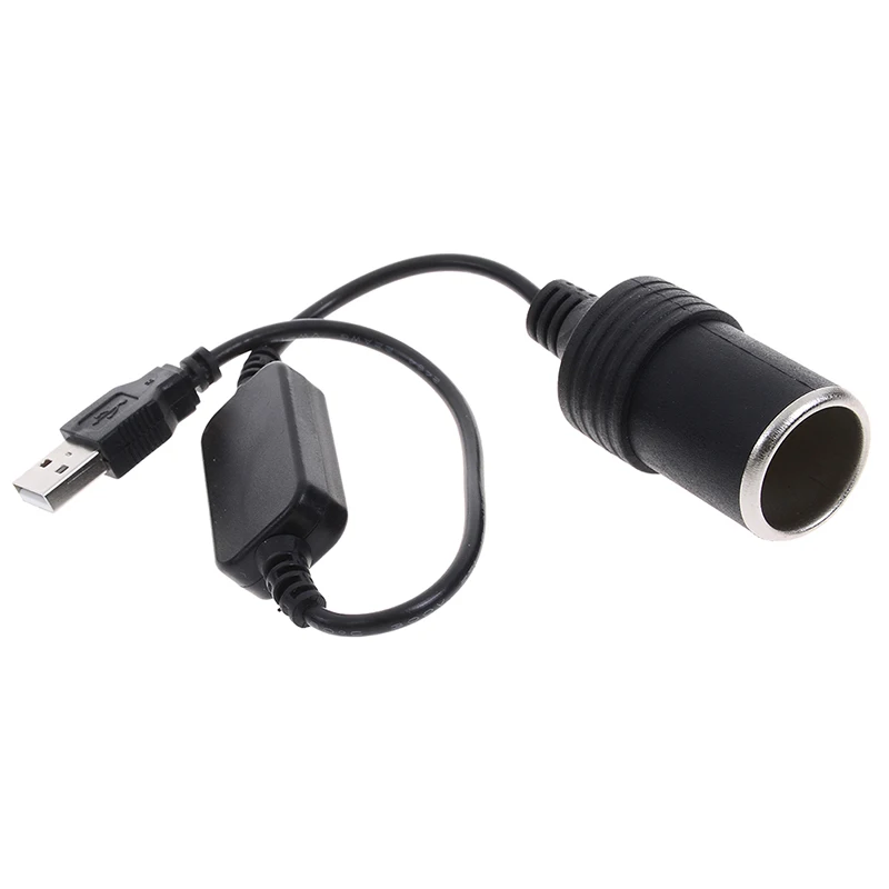 5V 2A Usb Port to 12V 8W Car Cigarette Lighter Socket Adapter Converter For Car  Socket Plug Power Adapter Connector