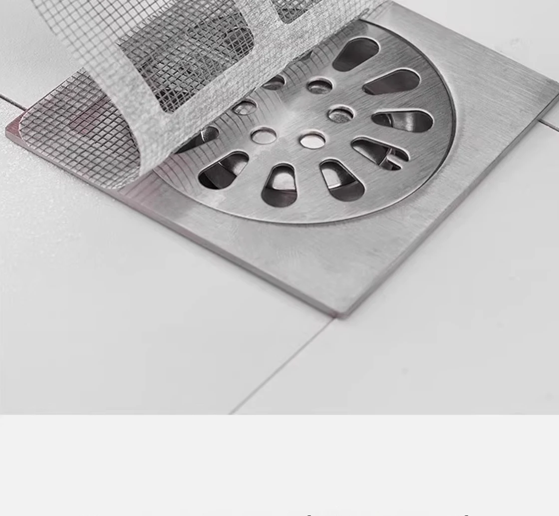 Einweg Haar Ablauf Catcher Mesh Anti-blocking Filter Boden Abläufe Aufkleber Dusche Abdeckung Küche Badezimmer Waschbecken Sieb Stopper – Detail 2