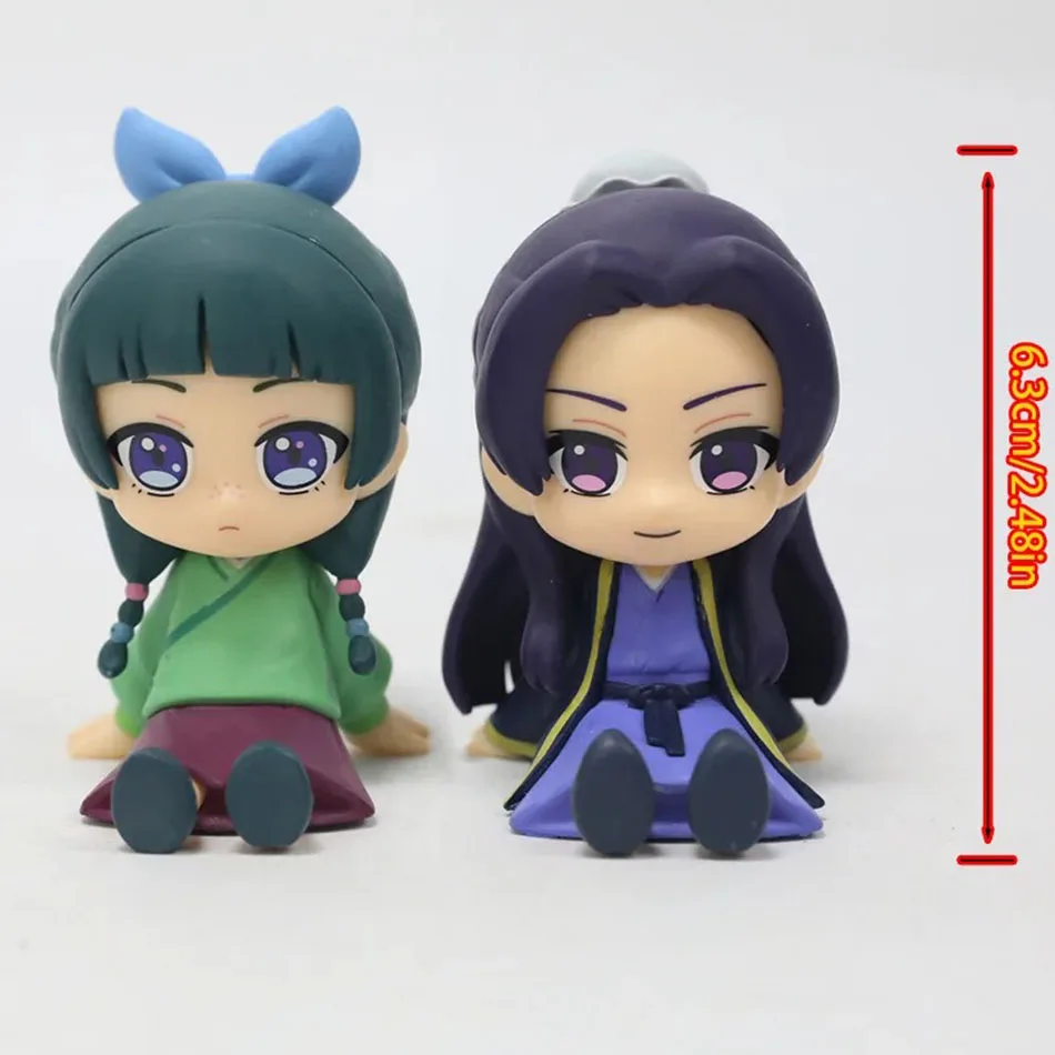 Figura de Anime The Apothecary Diaries versión Q 6,3 cm Maomi figura de acción Pvc modelo Kawaii decoración de coche muñeca niños juguete para regalo