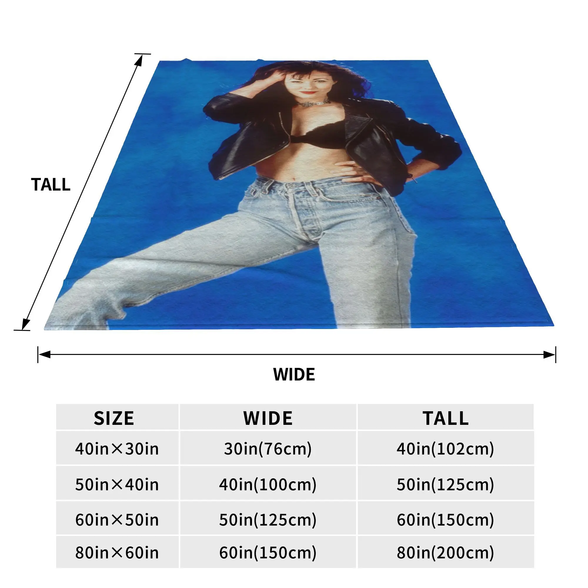 Retro Shannen Doherty Home 70s 80s Actress Blanket Warm Fleece Sofa Throw Blanket for Home Bedroom Travel Throws Bedspread Quilt