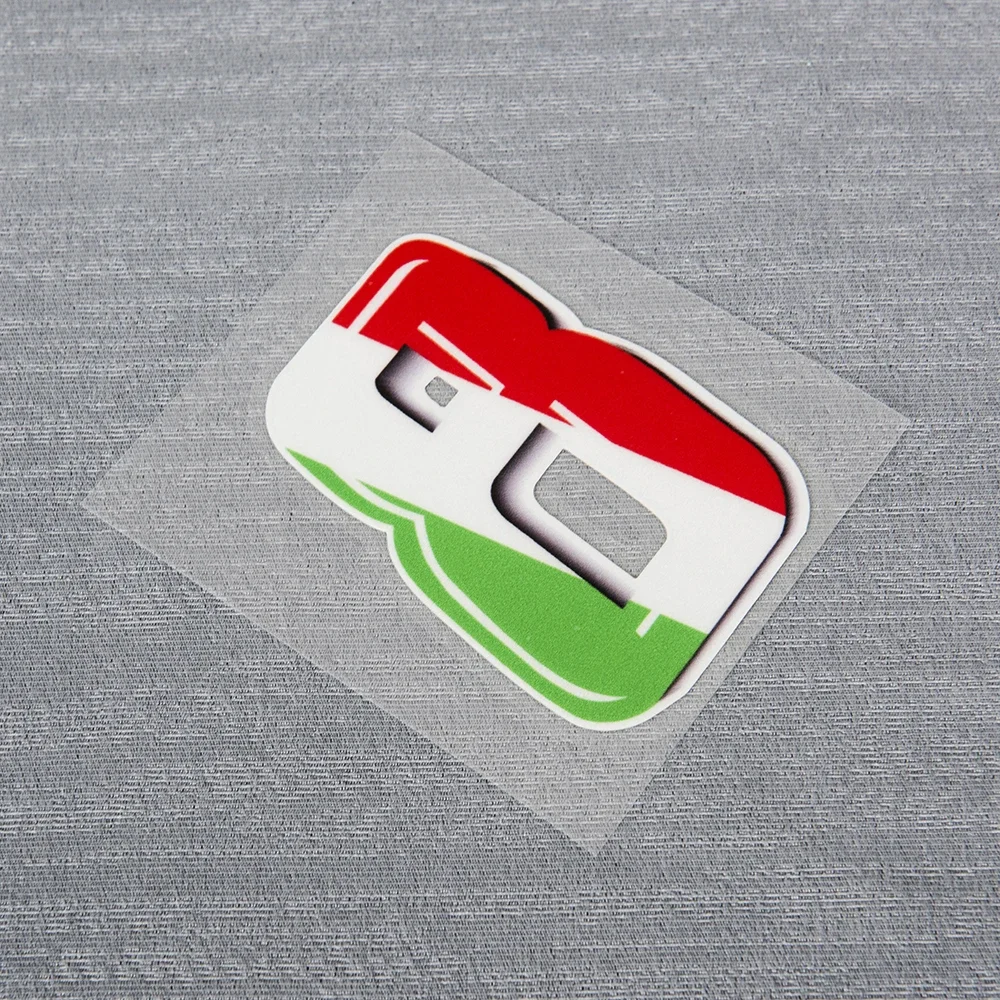 Reflecterende Race Nummer Tricolor Nummers Motorfiets Stickers Fietshelm Stickers Voor Motor Auto Go Kart Quad Boat Tir