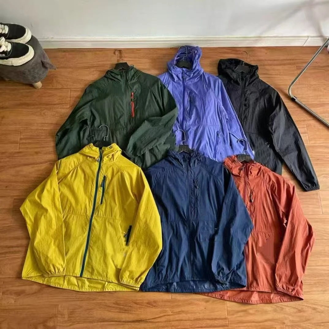 

High Quality Thin Coated Sun Protection Clothing Summer Zipper Long-Sleeved Hooded Casual Windbreaker Jacket Clothing