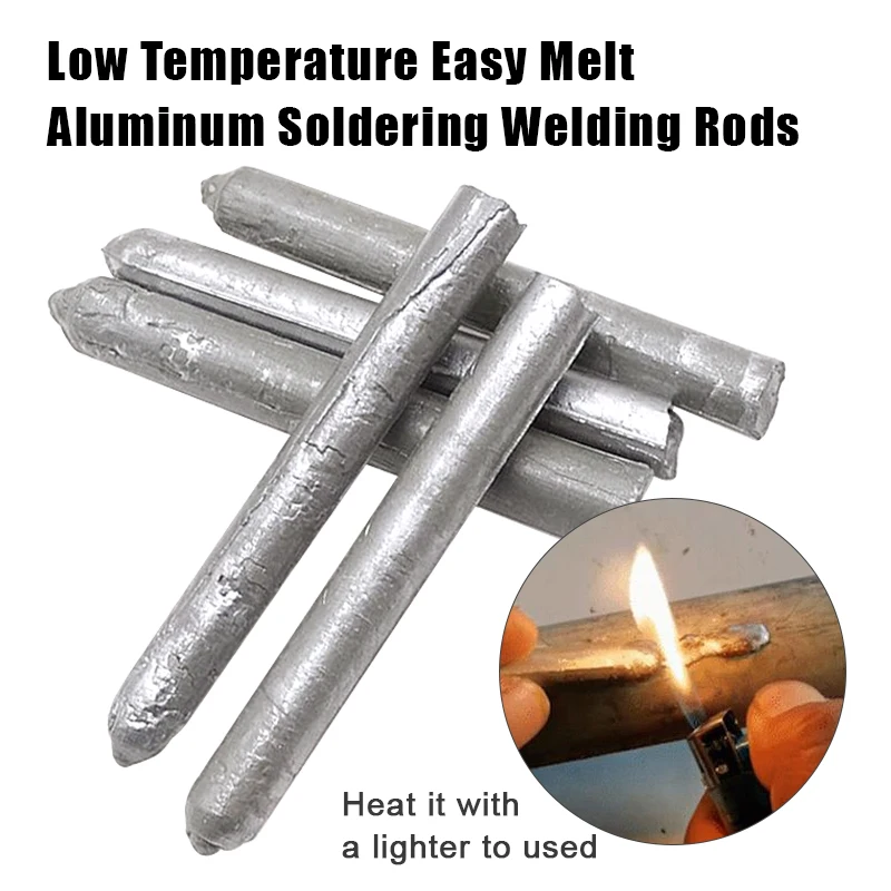 Powder Cored Welding Aluminum Rod Low Temperature Easy Melt Aluminum Soldering Welding Rods No Need Solder Convenient Weld Tools