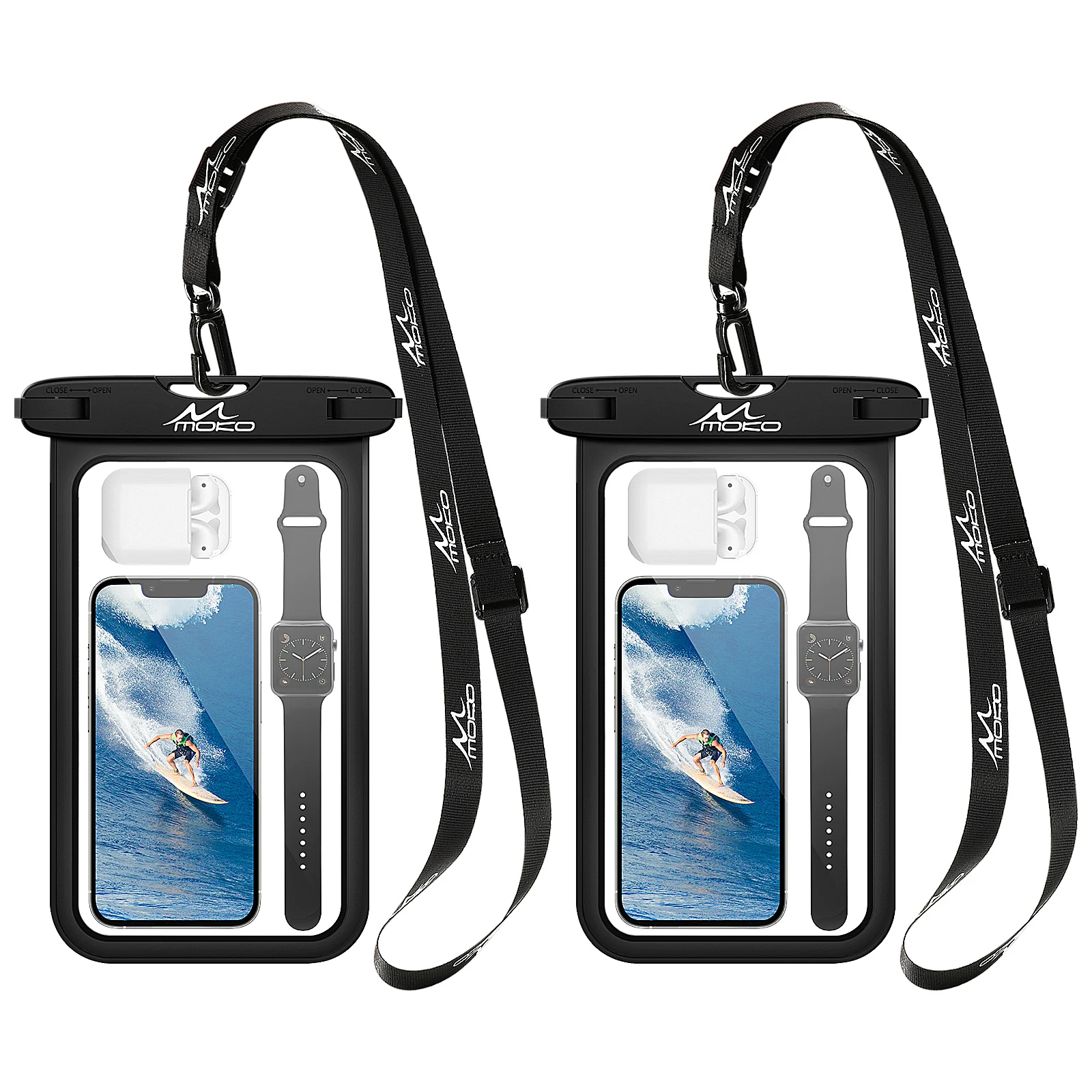 

MoKo Large Waterproof Phone Pouch Holder Dry Bag for iPhone 13/13 Pro Max/iPhone 12/12 Pro Max/11 Pro Max, X/Xr/Xs Max/SE 3