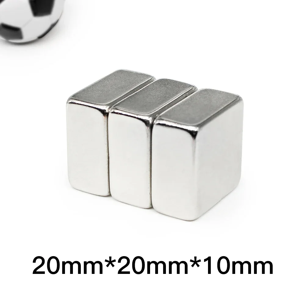 1/2/5/10/15PCS 20x20x10 mm Powerful Strong Magnetic Magnets Sheet N35 Square Stong Magnets 20x20x10mm  Neodymium Magnet 20*20*10