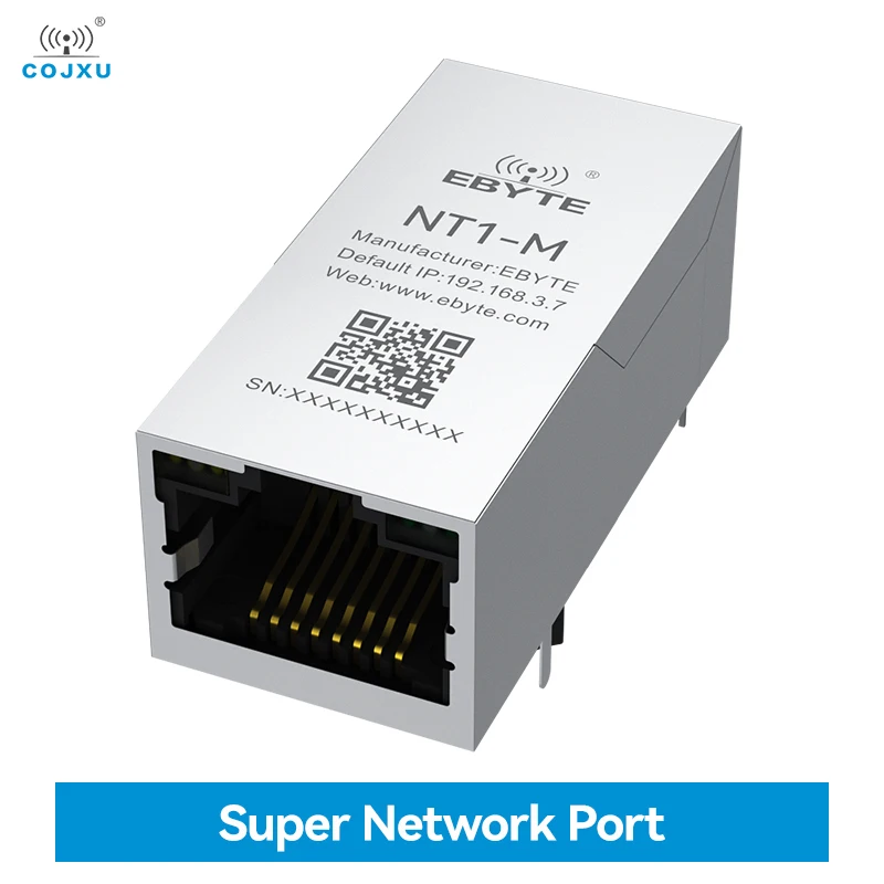 

TTL Serial to Ethernet COJXU NT1-M 10M Serial to Network Port RJ45 Ultra Small Size Modbus Gateway TCP to RTU IoT MQTT