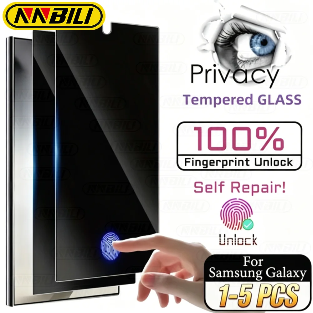 NNBILI 1-5 Stück Selbstreparaturfolie für Samsung Galaxy S26 S25 S24 S23 S22 S21 S20 Ultra Sichtschutz-Displayschutzfolie, nicht aus Glas