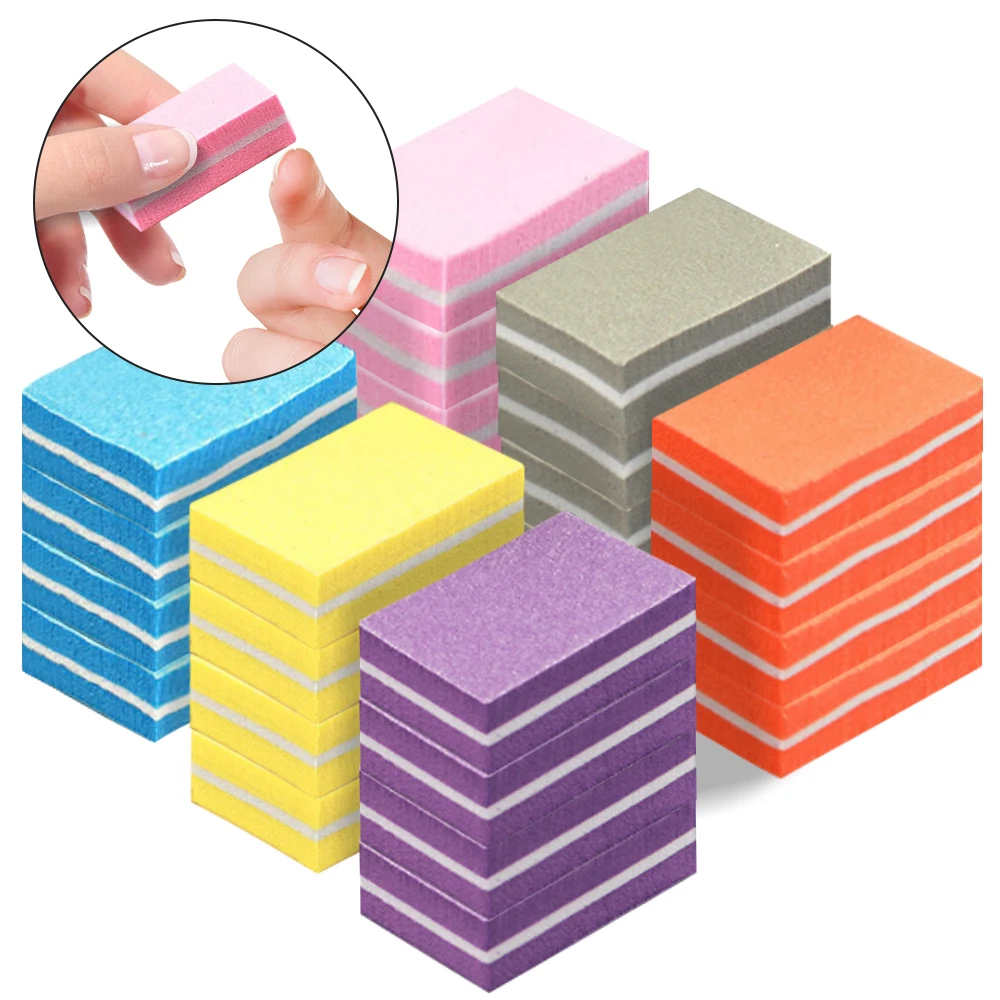 10pcs Nail Buffer Block Professional Nail Sponge File Polisher Block Tools Manicure Pedicure Supplies Sliders Buffers for Nails