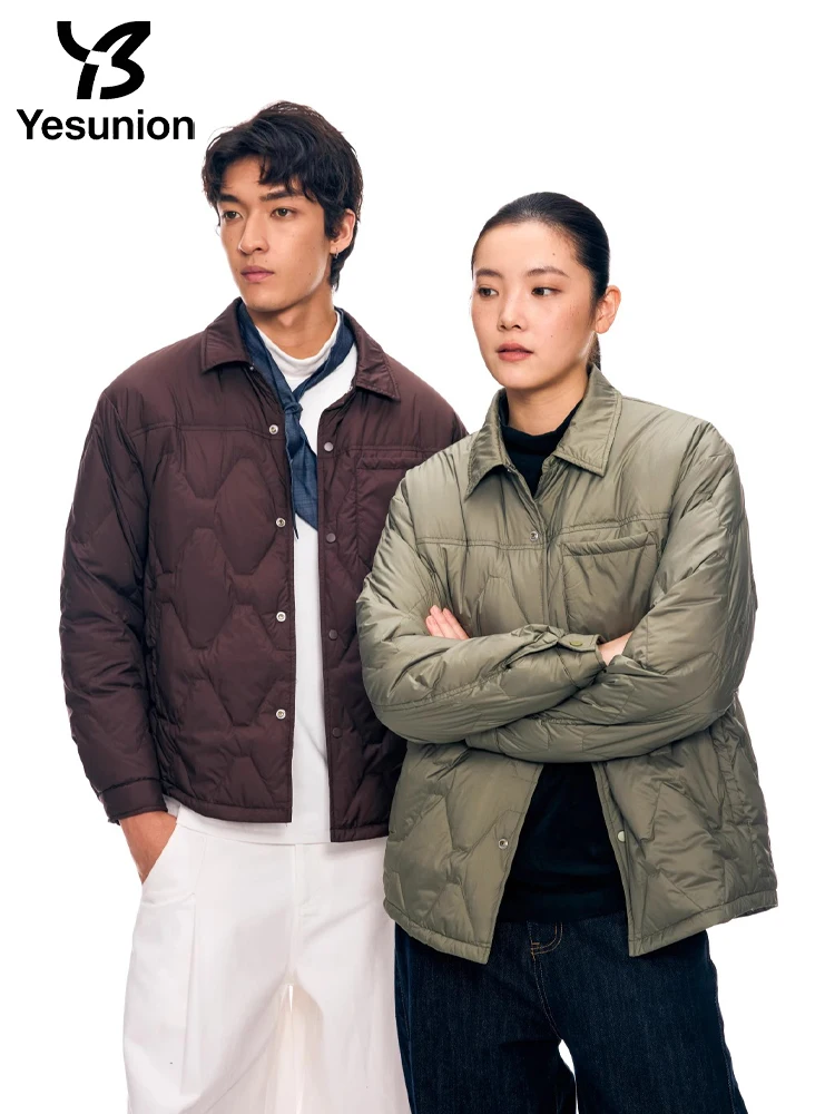 YESUNION unisexe canard doudoune hiver extérieur chaud coupe-vent manteau léger doudoune imperméable de haute qualité manteau