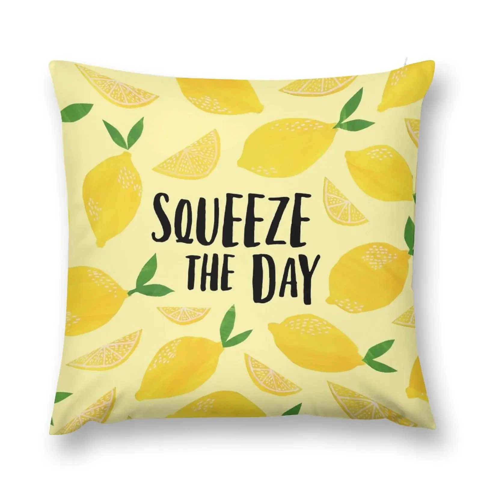 Squeeze the Day Throw Pillow Throw Pillow Covers Cushions Cover autumn decoration pillow