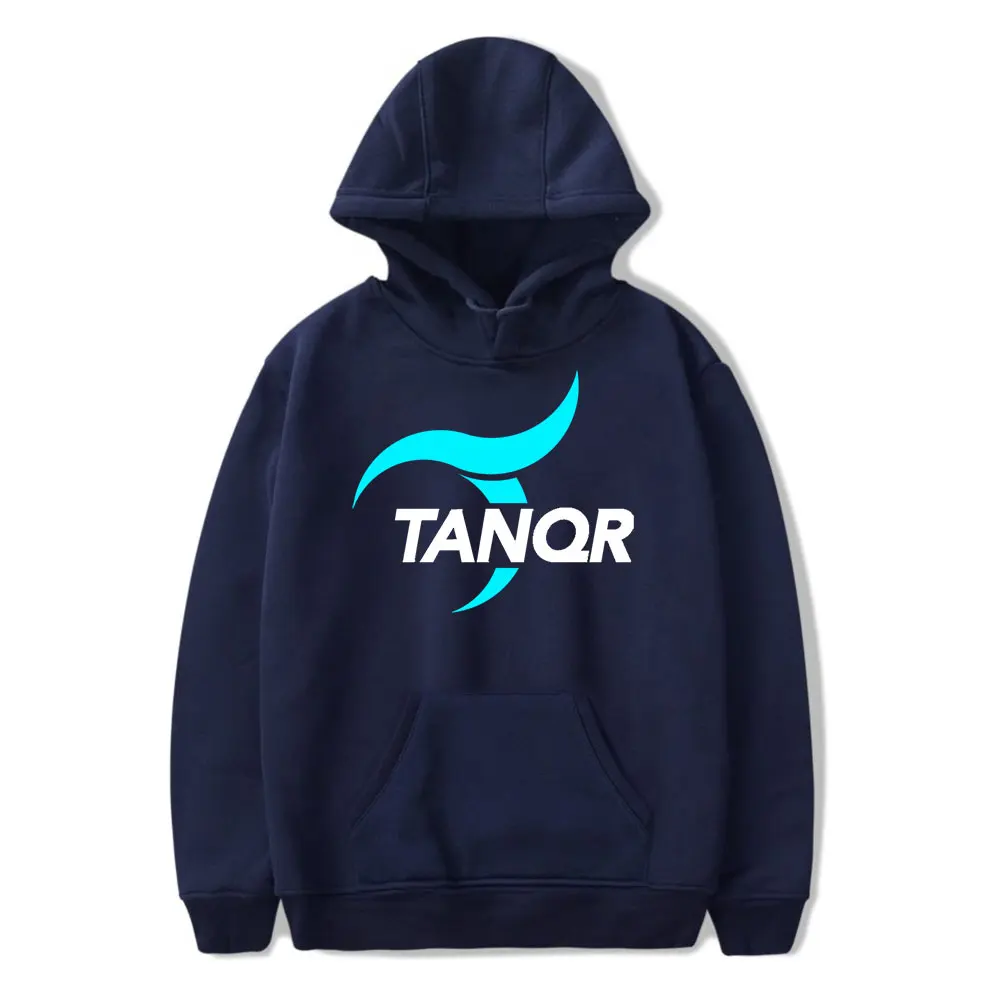 Tanqr-Moletom com capuz feminino e masculino, pulôver de manga comprida, roupas da moda