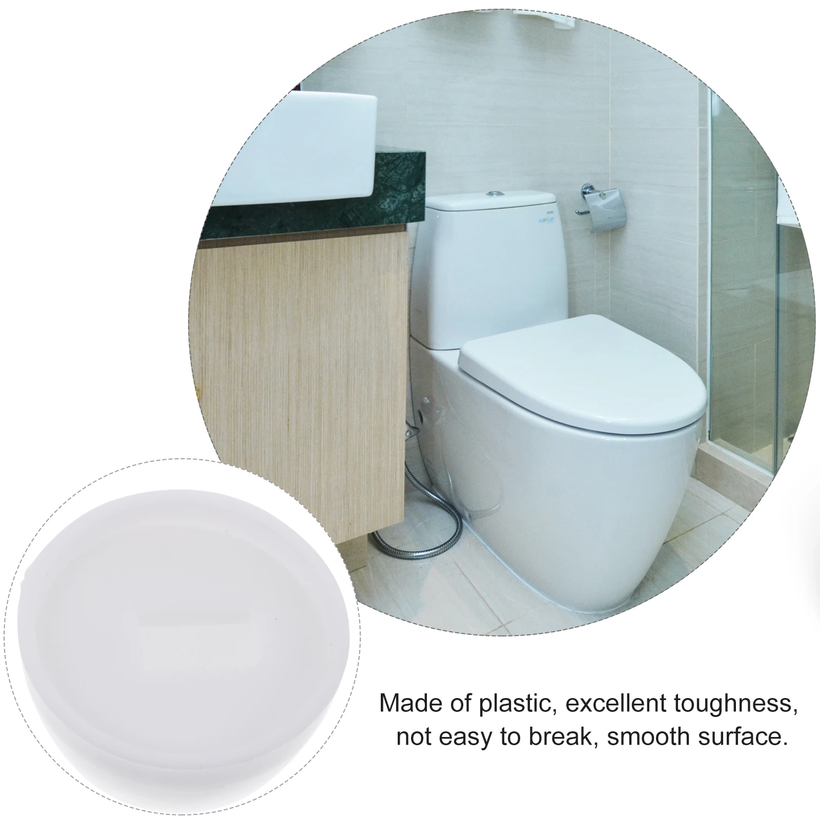

3 Pair Toilet Seat Accessories Floor Bolt Covers Toilettenbolzenkappen Screw Plastic