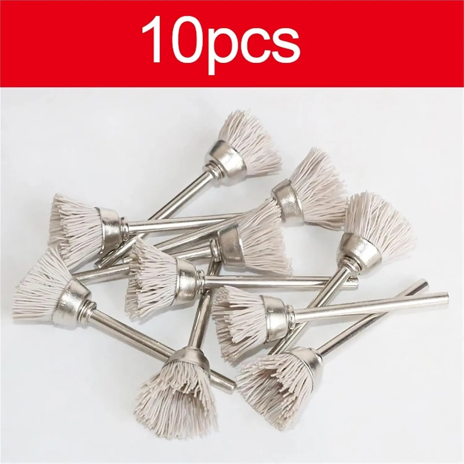 10PC Radial Bristle Kit Abrasive Wire Brush 1/8