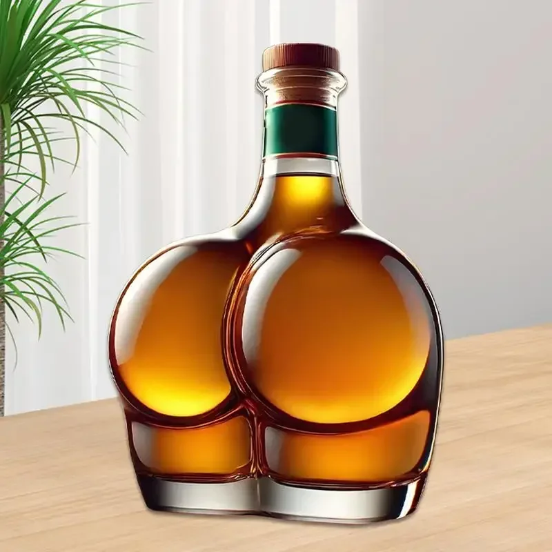 Creative Whiskey Glass Decanter Novelty Statue - Home Decorations Wine Container For Alcohol - Liquor Bottle Wine Bottle