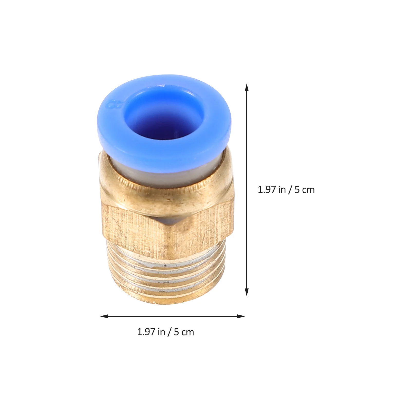 

5Pcs Air Hose Quick Connect Straight Pneumatic Push-in Fitting ABS Copper No Leakage for Pressure Washer Air Compressor