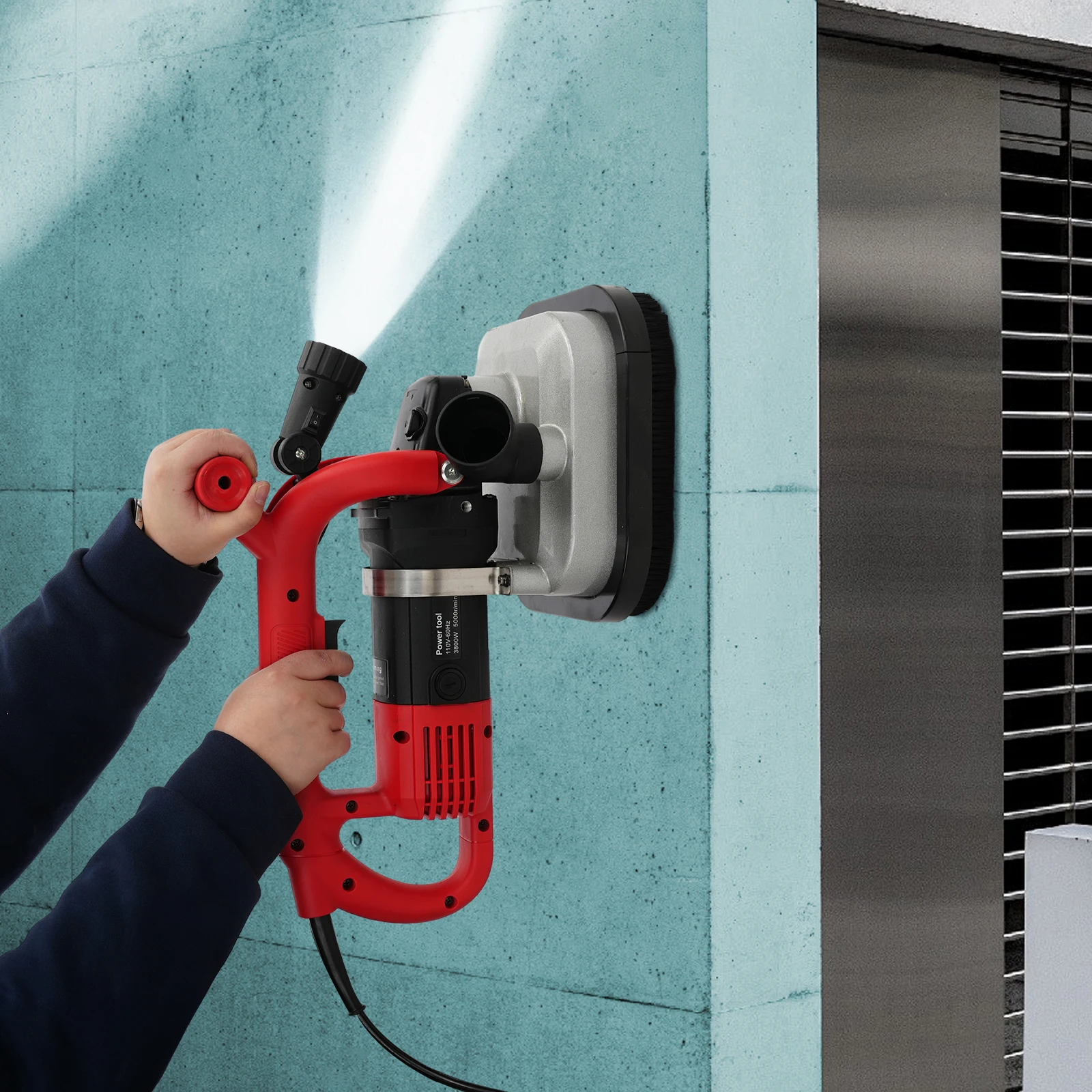 

4-головочная шлифовальная машина для бетонных полов с удлинительной штангой, полировальная машина для бетонных полов, 110В 3800Вт, 6 скоростей