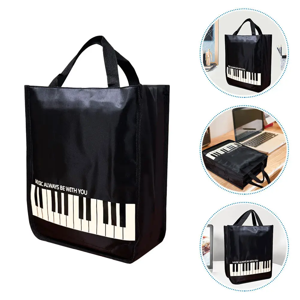 

Premium Sheet Music Handbag Large Capacity Tote for Women Elegant Music Score Storage Pouch Ideal Ukulele Note Bag