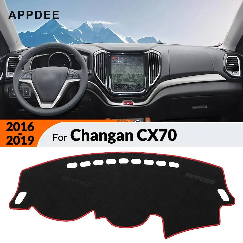 APPDEE For Changan CX70 2016-2019 Car Dashboard Cover Dash Mat Anti-UV Sunshade Non-Slip Carpet Interior Accessories