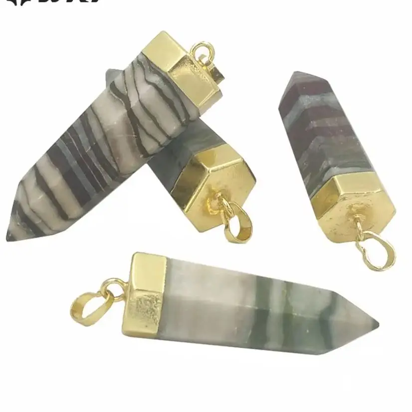 

Оптовая продажа: Металлический шестиугольный кулон-шпилька WT-P1565 WKT с золотым покрытием и камнем для изготовления ожерелий