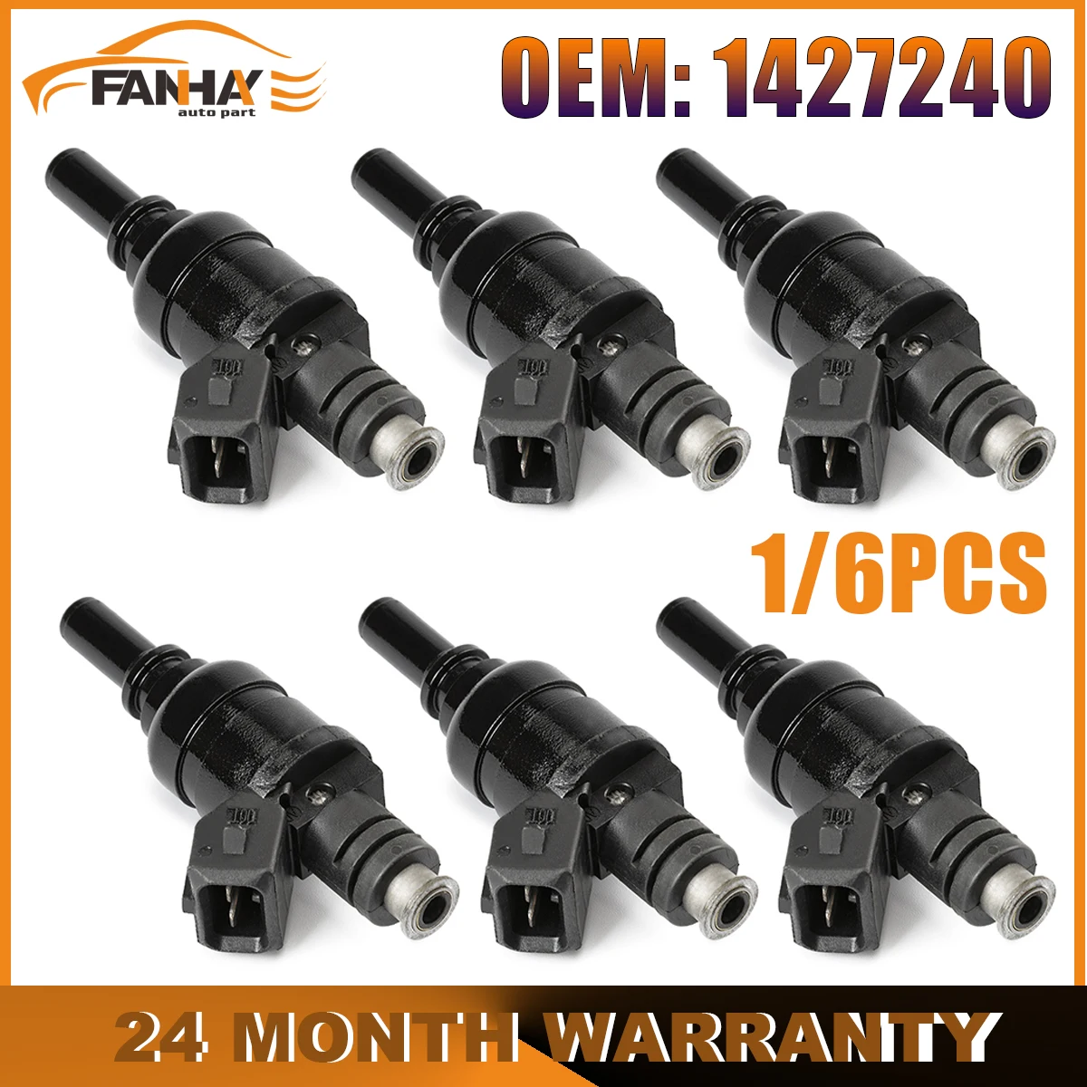 

1/6PCS 1427240 Fuel Injector Nozzle For BMW 325CI 325XI 323CI 328I 525I 528I X3 Z4 2.5L 2.8L 1999-2005 13537546244 1439800