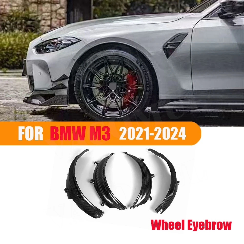 

VACOMUL Dry Carbon Fiber Car Fender Wide Wheel Eyebrow For BMW 3 Series M3 G80 G81 2021+ Side Bumper Protector Car Accessories