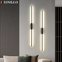 Modern minimalist long wall lamp LED Nordic design living room TV background wall bedroom bedside lamp 110V, 220V