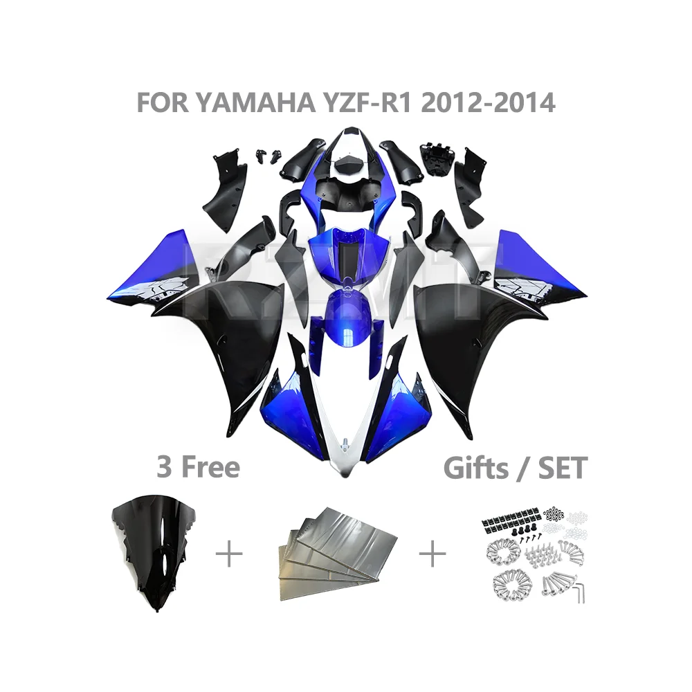 

Комплект обтекателя мотоцикла для YAMAHA R1 YZF 2012-2014 YZF-R1, индивидуальные полностью ABS инъекционные пластиковые детали, комплект кузова Y1013-103a