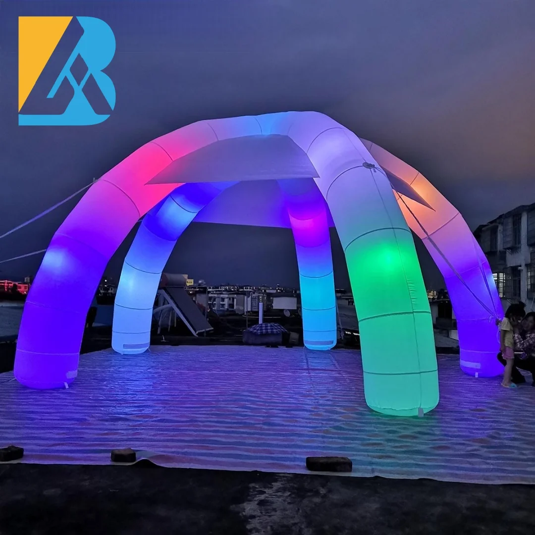 Tenda portatile per feste con illuminazione a LED costruita su misura per giocattoli decorativi per eventi