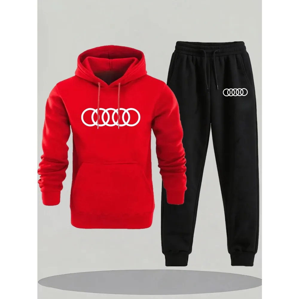 بدلة رجالية على الموضة لخريف وشتاء 2025 - منتج مطبوع شعبي للرجال - مريح ومسامي - هوديي رجالي - سراويل رجالية #2