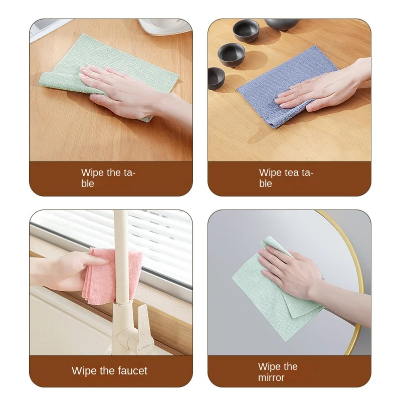 200Pcs Extractable Cleaning Cloth Kitchen Lazy Person Disposable Cleaning Cloth Absorbent Non Hair Shedding NonOil Stained Paper