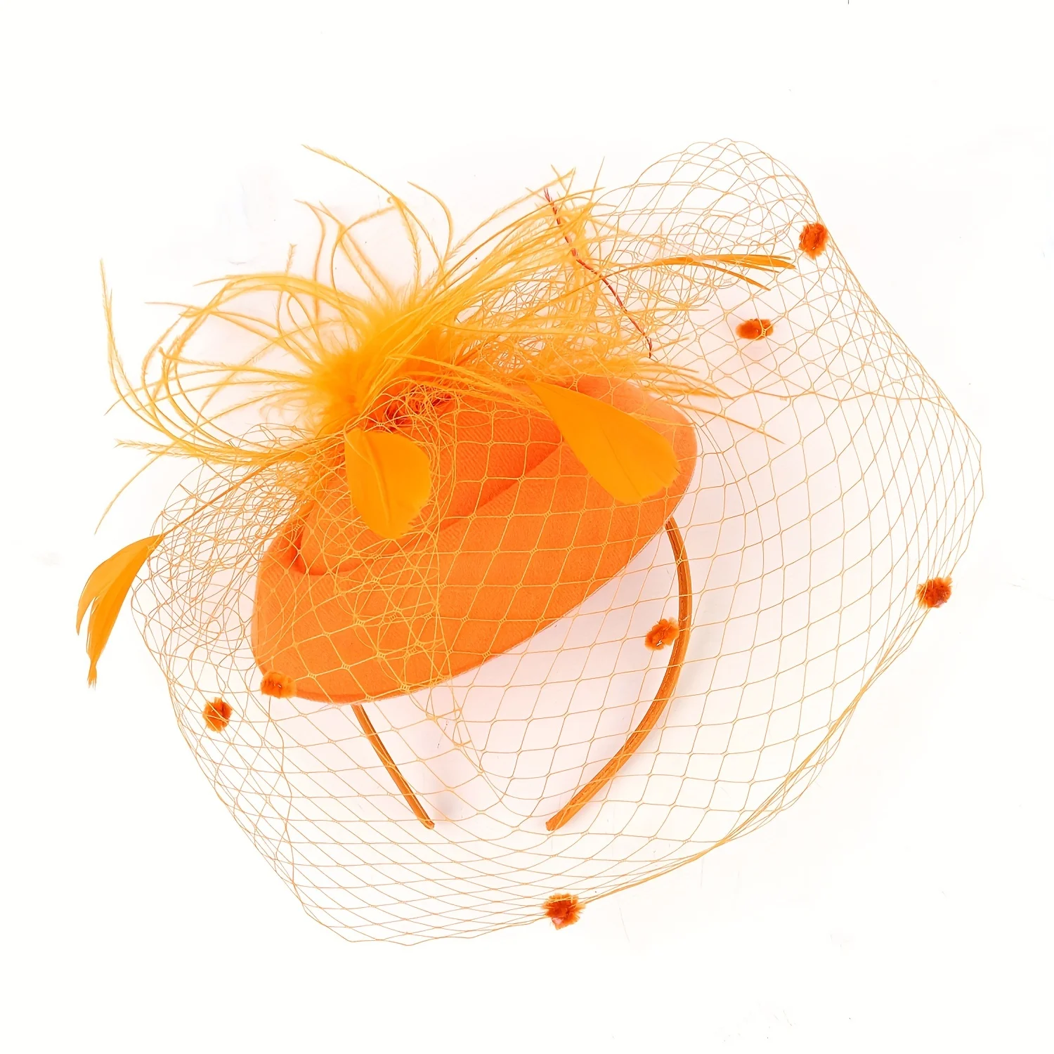 Party Wedding Bride Sweet Flower Decor Hair Hoop Accessories for Women With Hat