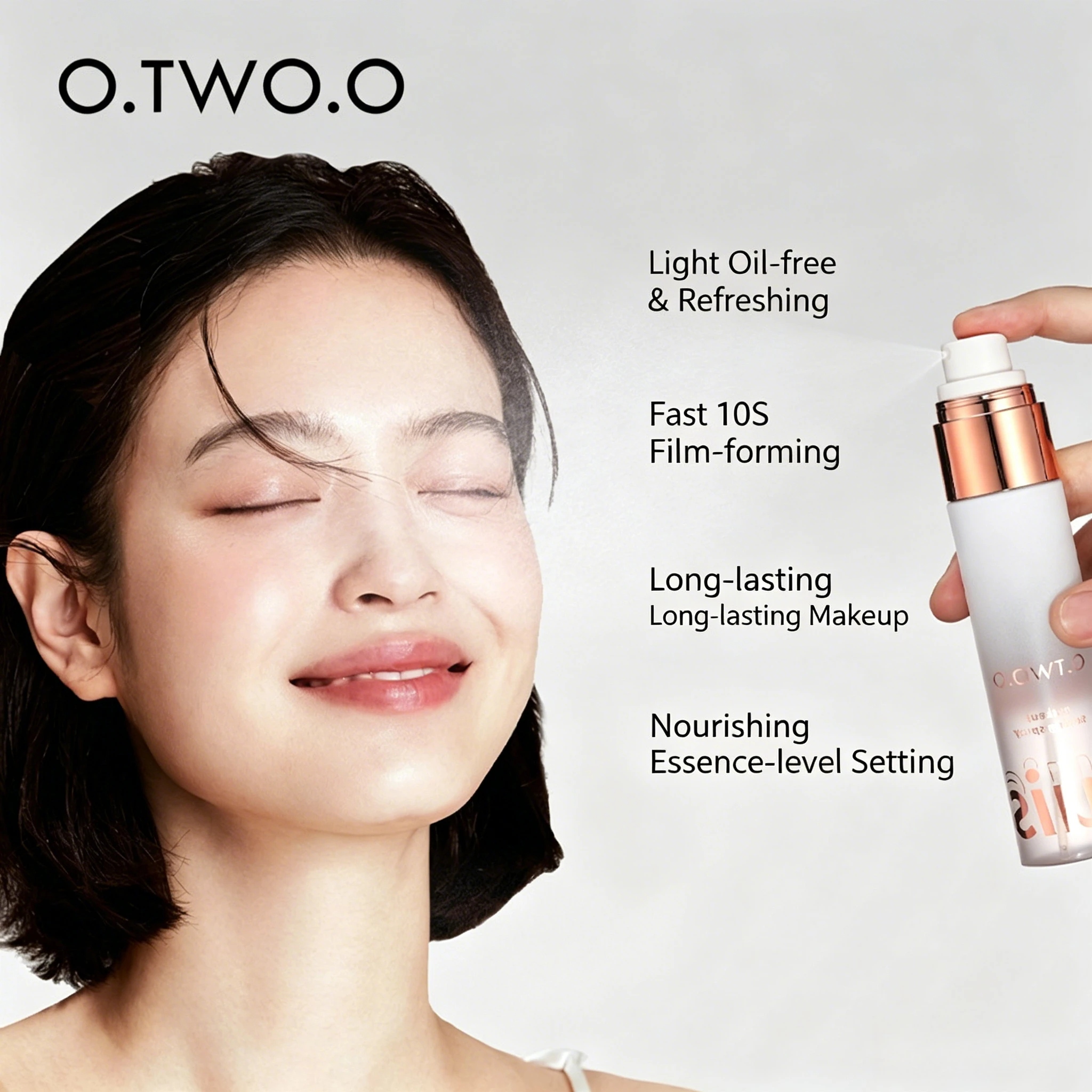 50g Fine Mist Setting Spray Quick Film Forming Long Lasting Makeup Fixer Anti-fade Cosmetic For Summer Use